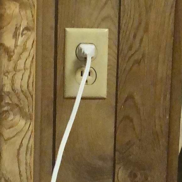 Pretty White Feathers Crackled Silver Table Top Plug in Lamp! - Picture 7 of 14